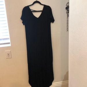 Black maxi dress